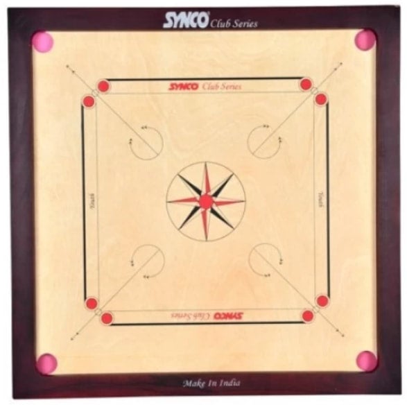 キャロムボード Large Wooden Carrom Board | Wooden Carrom Board | Queen Carroms